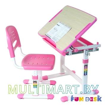 Стол-парта + стул Fun Desk Piccolino PINK картинка 2
